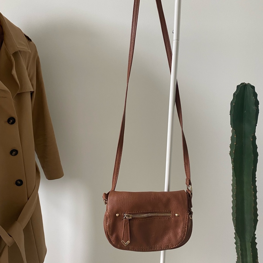 Brown Pleather Purse